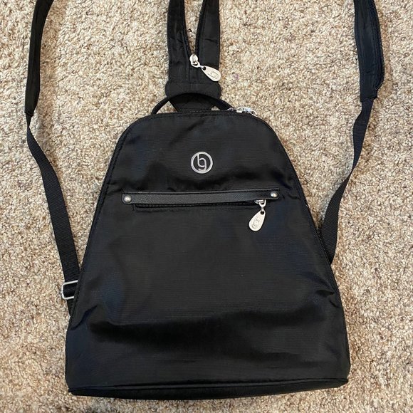 Baggallini Handbags - Baggallini Memphis Convertible Backpack - Black
